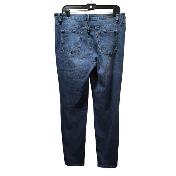 Buffalo David Bitton Francesca Mid Rise Skinny Stretch Jeans 12/32 Blue 33x30 - Picture 2 of 6